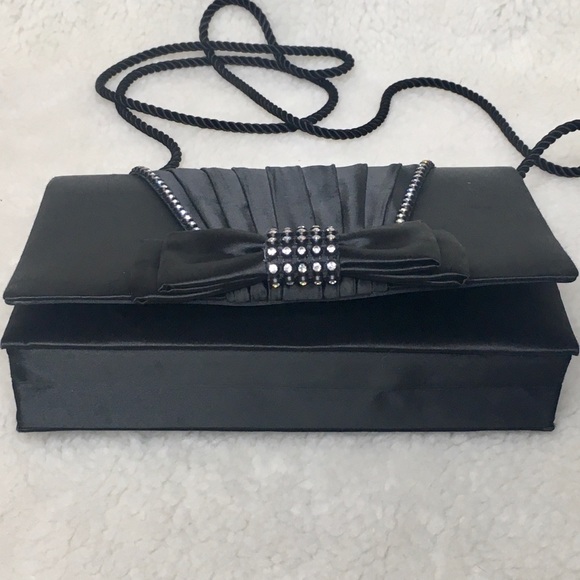 🆕 Satin & Rhinestone Evening Bag - Picture 6 of 9